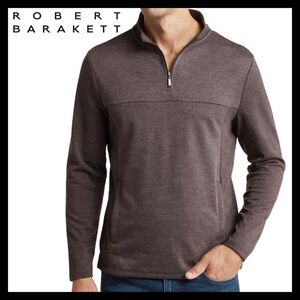 Robert Barakett Men’s Luxury Milligan Half-Zip Shirt Size (M) Medium Like NEW